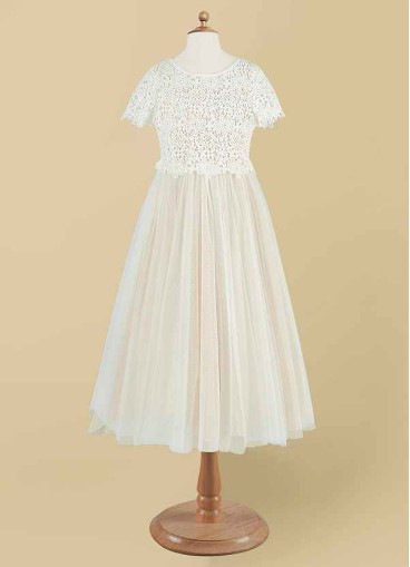 Pawzc Petal Flower Girl Dress